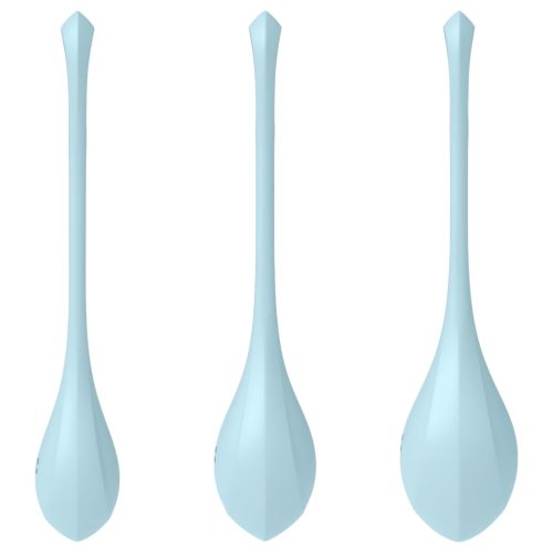 Satisfyer Yoni Power 2 - gésagolyó szett (kék, 3 részes)
