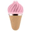 Satisfyer Sweet Treat - akkus, forgó csikló vibrátor (pink-barna)