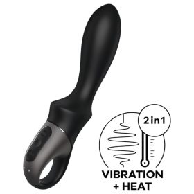  Satisfyer Heat Climax - okos, melegítő anál vibrátor (fekete)