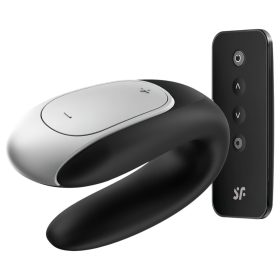   Satisfyer Double Fun - app-vezérelt, akkus párvibrátor (fekete)