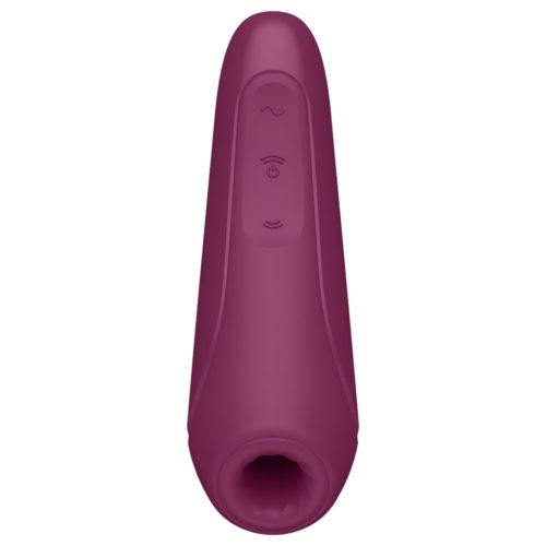 Satisfyer Curvy 1+ - app-vezérelt léghullámos csiklóizgató (piros)