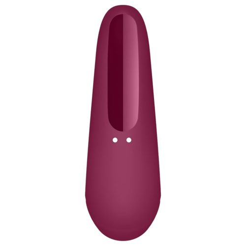 Satisfyer Curvy 1+ - app-vezérelt léghullámos csiklóizgató (piros)