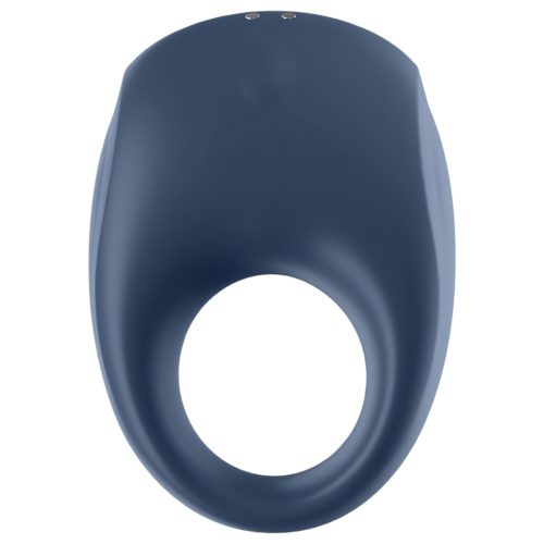 Satisfyer Strong One - App-vezérelt vibrációs péniszgyűrű (kék)