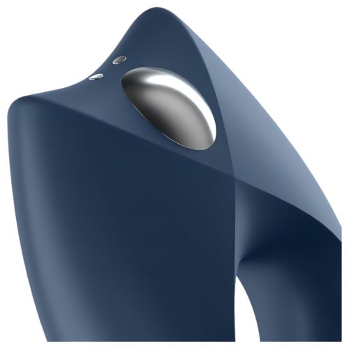 Satisfyer Royal One - App-vezérelt vibrációs péniszgyűrű (kék)