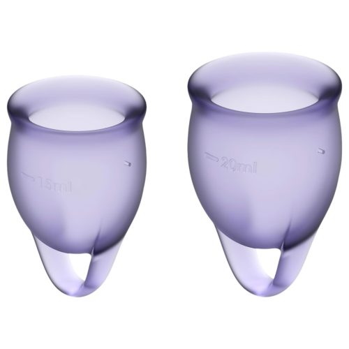 Satisfyer Feel Confident - menstruációs kehely szett (lila)
