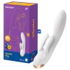 Satisfyer Double Flex - App-vezérelt csiklókaros vibrátor (fehér)