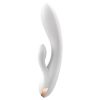 Satisfyer Double Flex - App-vezérelt csiklókaros vibrátor (fehér)