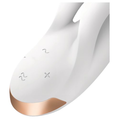 Satisfyer Double Flex - App-vezérelt csiklókaros vibrátor (fehér)