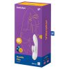 Satisfyer Double Flex - App-vezérelt csiklókaros vibrátor (fehér)