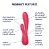 Satisfyer Mono Flex - App-vezérelt vibrátor (piros)
