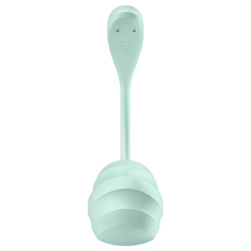 Satisfyer Smooth Petal - hordható app-vezérelt vibrotojás (zöld)