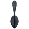 Satisfyer Ribbed Petal - hordható rádiós vibrotojás (fekete)