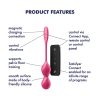 Satisfyer Love Birds 2 - App-vezérelt vibrációs gésagolyó (pink)