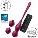 Satisfyer Love Birds Vary - app-vezérelt vibrációs gésagolyó (piros)