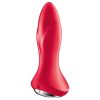 Satisfyer Rotator Plug 1 - gyöngyös anál vibrátor (piros)