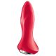 Satisfyer Rotator Plug 1 - gyöngyös anál vibrátor (piros)