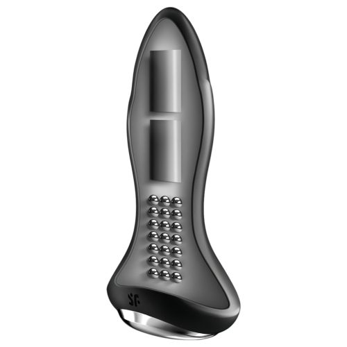 Satisfyer Rotator Plug 1 - gyöngyös anál vibrátor (fekete)