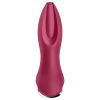 Satisfyer Rotator Plug 2 - akkus, gyöngyös anál vibrátor (piros)