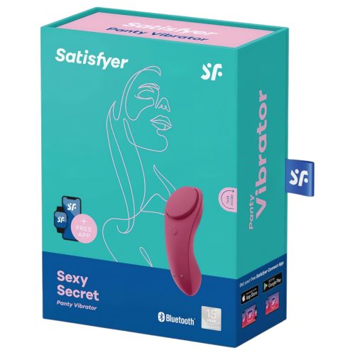 Satisfyer Sexy Secret - hordható App-vezérelt bugyi vibrátor (piros)