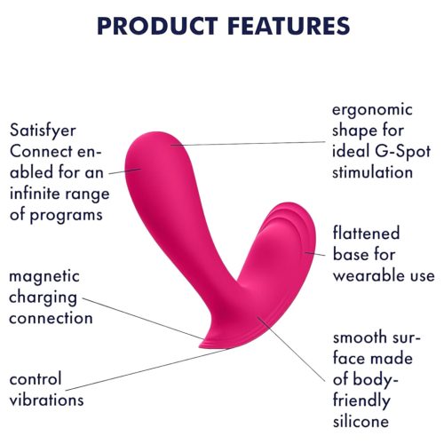 Satisfyer Top Secret - App-vezérelt vibrátor (pink)