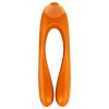 Satisfyer Candy Cane - akkus, vízálló kétágú vibrátor (narancs)