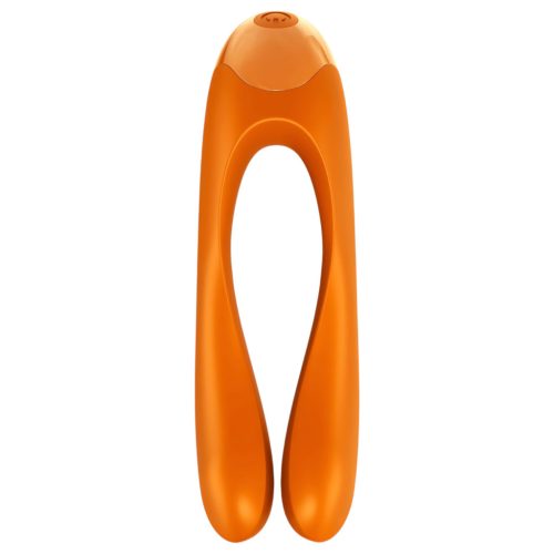 Satisfyer Candy Cane - akkus, vízálló kétágú vibrátor (narancs)