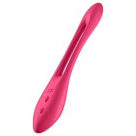   Satisfyer Elastic Joy - akkus, flexibilis párvibrátor (piros)