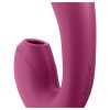 Satisfyer Sunray - akkus, léghullámos 2in1 vibrátor (piros)