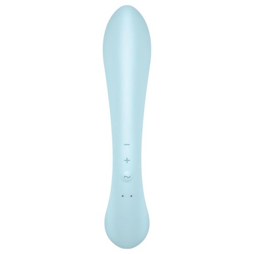 Satisfyer Triple Oh - akkus, csiklókaros vibrátor (kék)