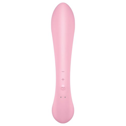 Satisfyer Triple Oh - akkus, csiklókaros vibrátor (pink)