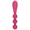 Satisfyer Tri Ball 1 - akkus, multifunkciós vibrátor (piros)