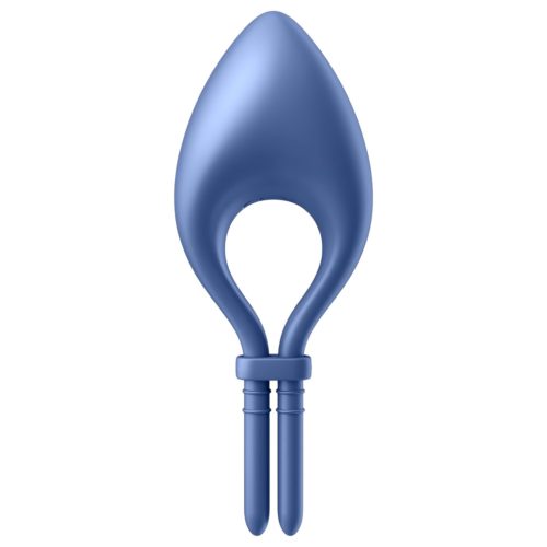 Satisfyer Bullseye - App-vezérelt vibrációs péniszgyűrű (kék)