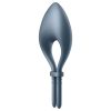 Satisfyer Bullseye - okos vibrációs péniszgyűrű (kék)