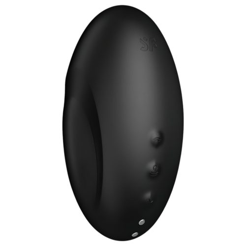 Satisfyer Vulva Lover 3 - léghullámos csiklóizgató (fekete)