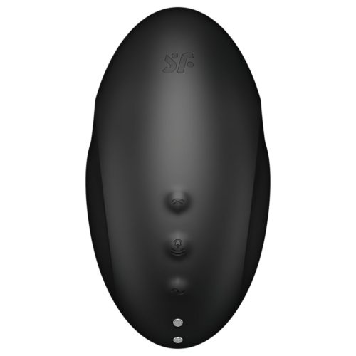 Satisfyer Vulva Lover 3 - léghullámos csiklóizgató (fekete)