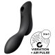 Satisfyer Curvy Trinity 2 - léghullámos 2in1 vibrátor (fekete)