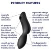 Satisfyer Curvy Trinity 2 - léghullámos 2in1 vibrátor (fekete)