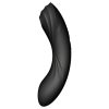 Satisfyer Curvy Trinity 4 - léghullámos 2in1 vibrátor (fekete)