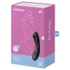 Satisfyer Curvy Trinity 4 - léghullámos 2in1 vibrátor (fekete)