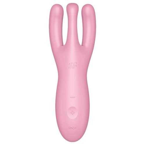 Satisfyer Threesome 4 - okos csikló vibrátor (pink)