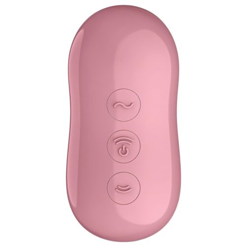 Satisfyer Cotton Candy - léghullámos csikló vibrátor (korall)