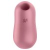 Satisfyer Cotton Candy - léghullámos csikló vibrátor (korall)