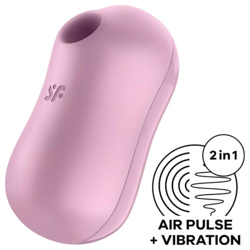 Satisfyer Cotton Candy - akkus léghullámos csikló vibrátor (lila)