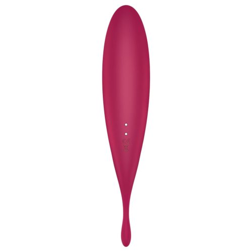 Satisfyer Twirling Pro - okos 2in1 csikló vibrátor (piros)