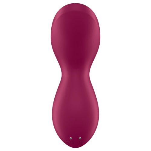 Satisfyer Exciterrr - forgó gyöngyös csikló vibrátor (piros)