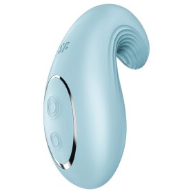Satisfyer Dipping Delight - akkus csikló vibrátor (kék)