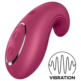   Satisfyer Dipping Delight - akkus csikló vibrátor, csiklóizgató (piros)