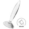 Satisfyer Sparkling Crystal - bordázott üveg dildó (átlátszó)