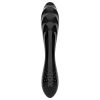 Satisfyer Dazzling Crystal 1 - dupla végű üveg dildó (fekete)