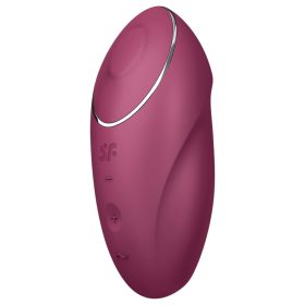   Satisfyer Tap & Climax 1 - 2in1 vibrátor és csiklóizgató (piros)